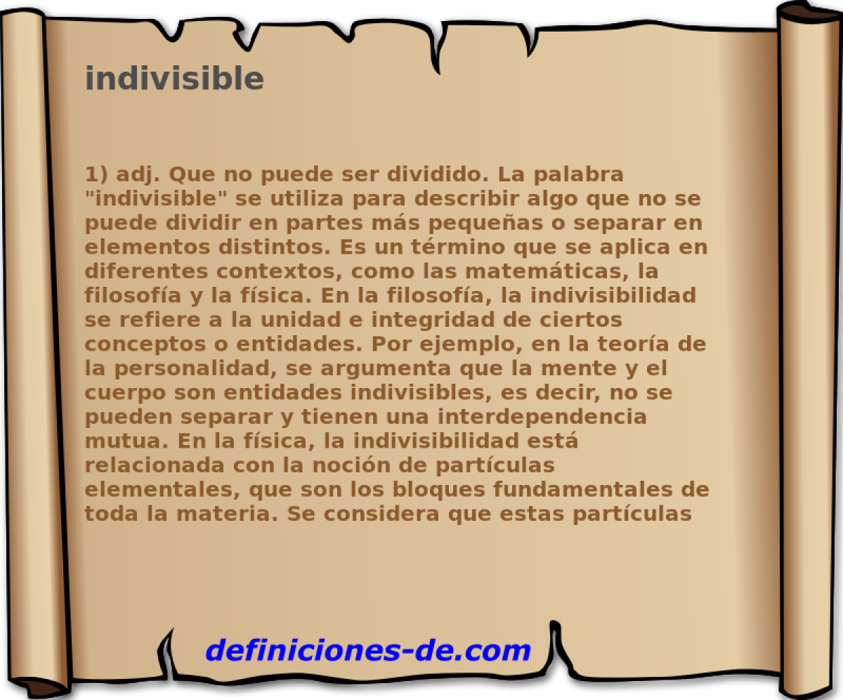 indivisible 