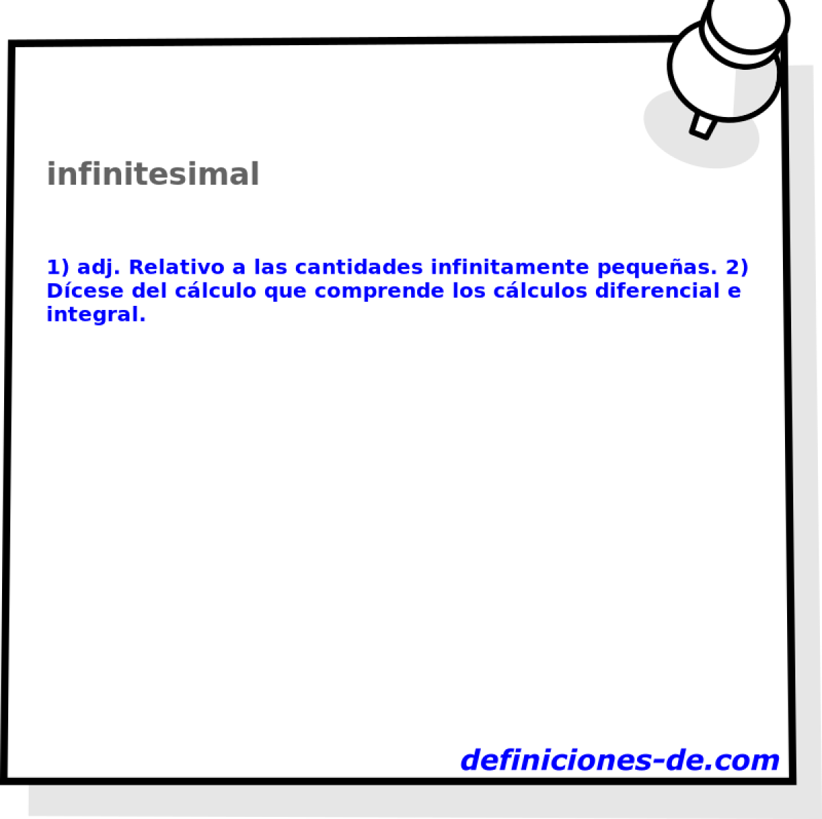 infinitesimal 
