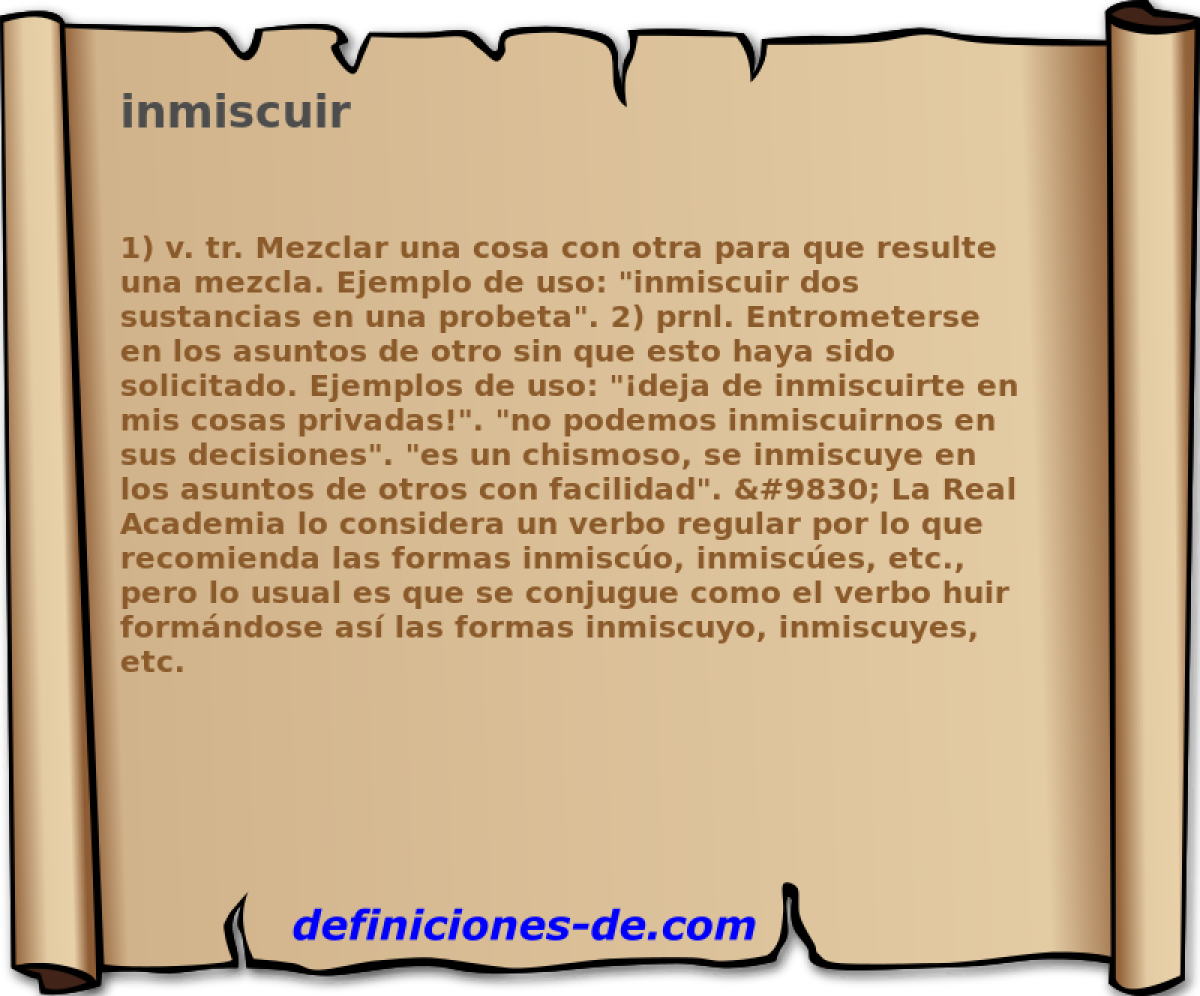 inmiscuir 