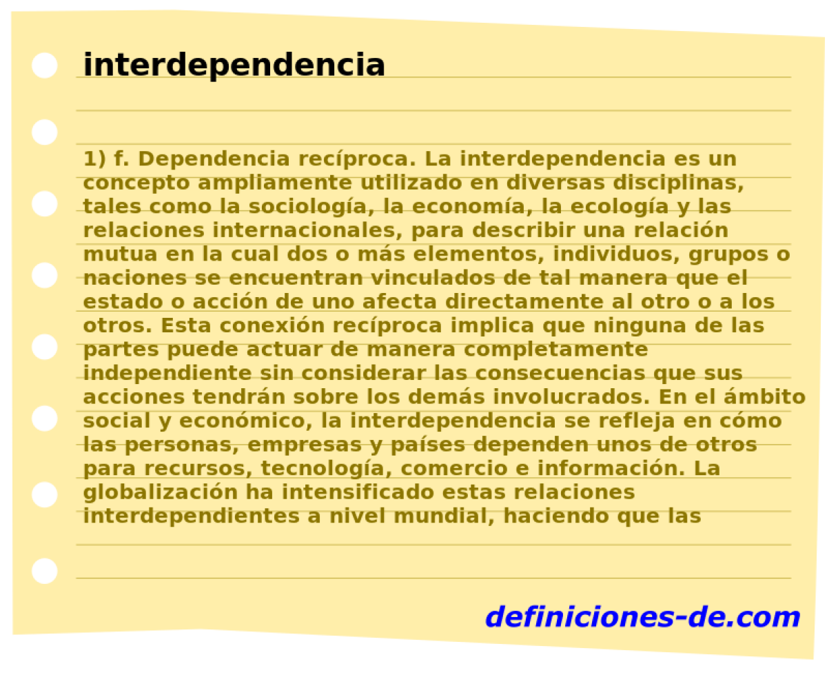 interdependencia 