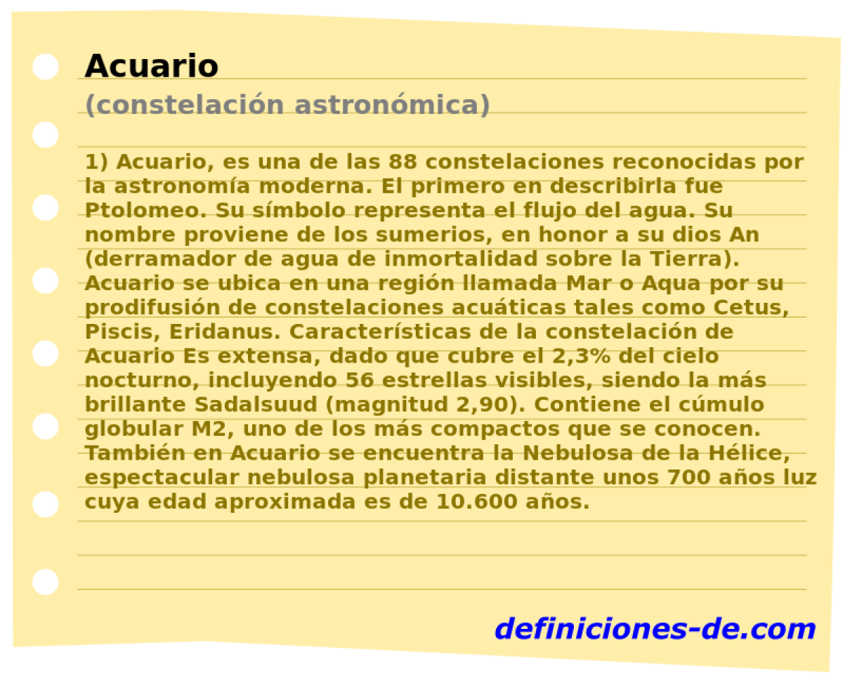 Acuario (constelacin astronmica)