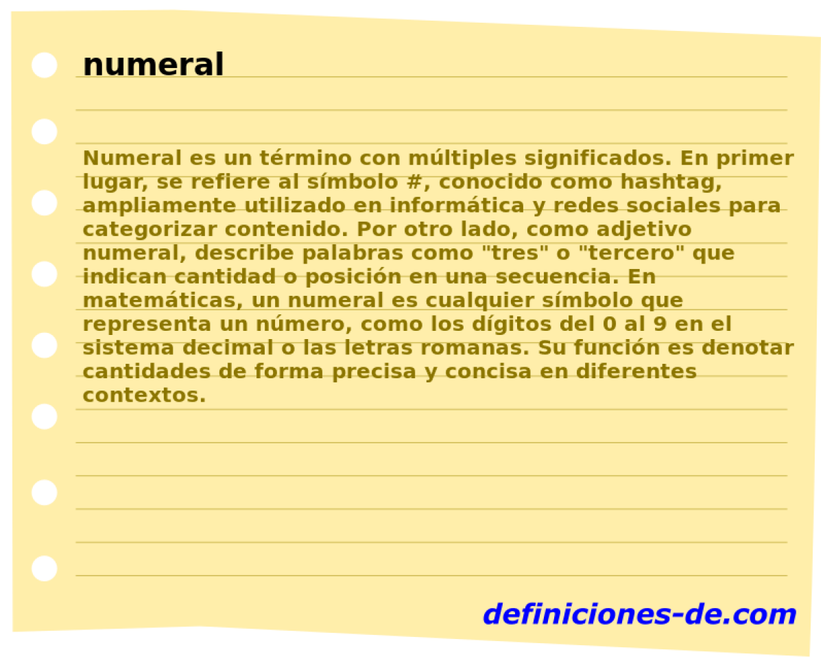 numeral 