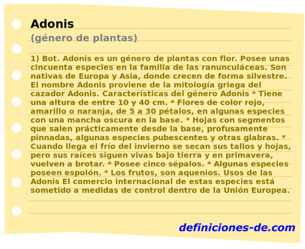 Adonis (gnero de plantas)