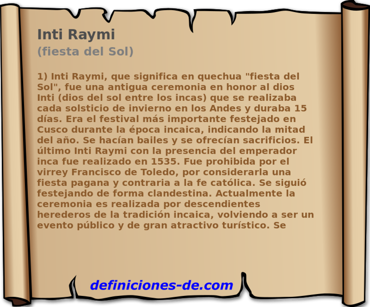 Inti Raymi (fiesta del Sol)