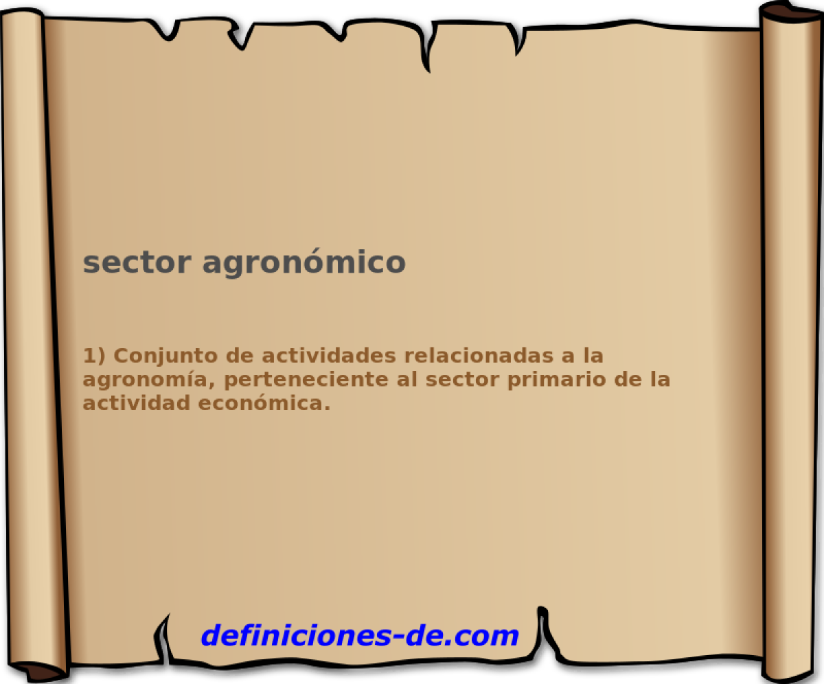 sector agronmico 