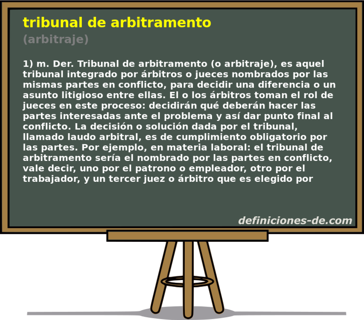 tribunal de arbitramento (arbitraje)