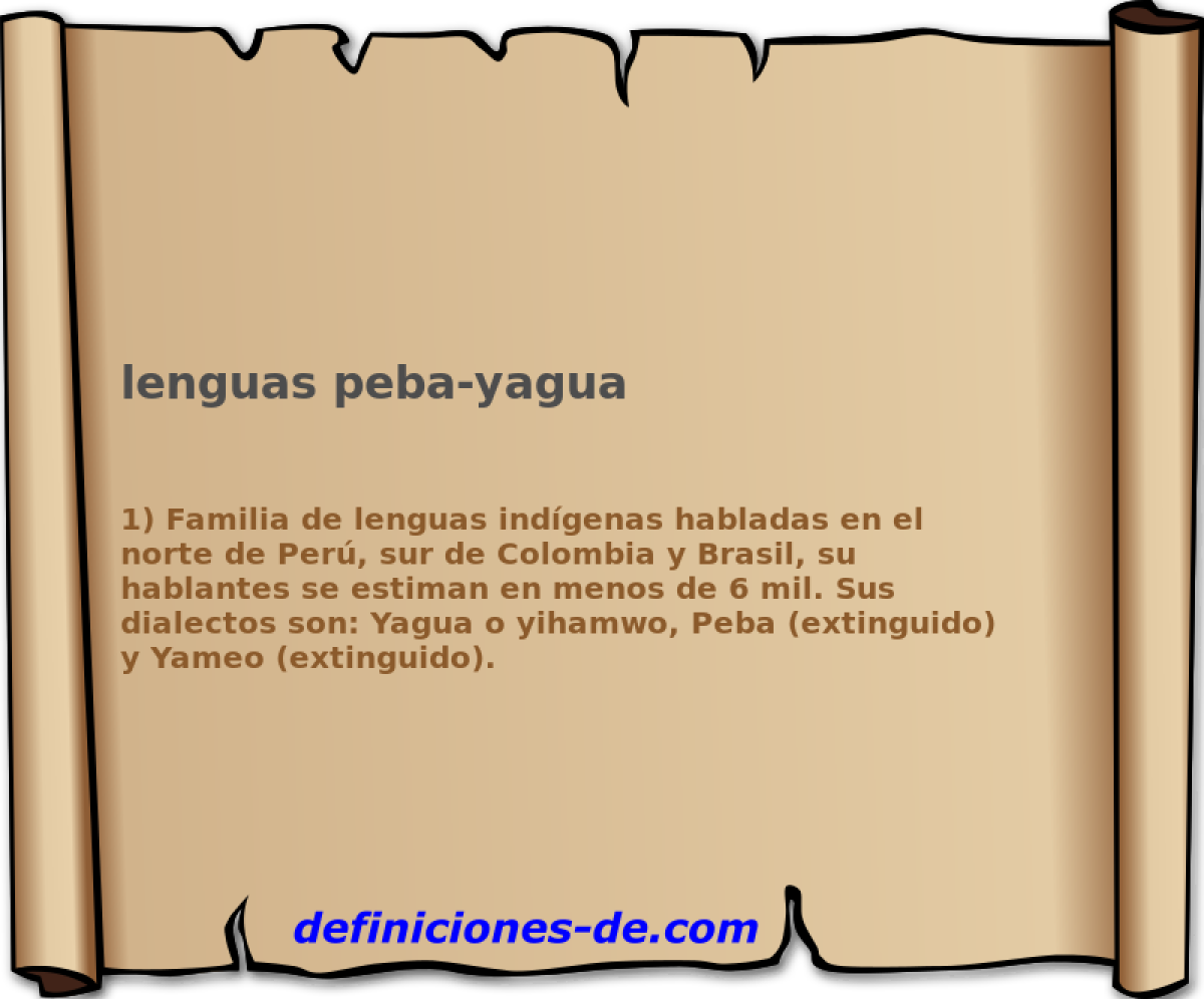 lenguas peba-yagua 