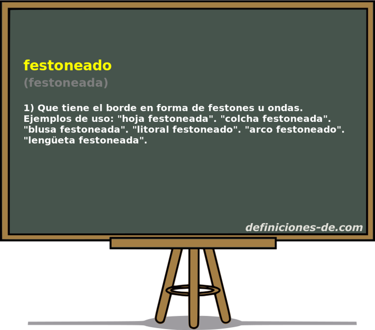 festoneado (festoneada)