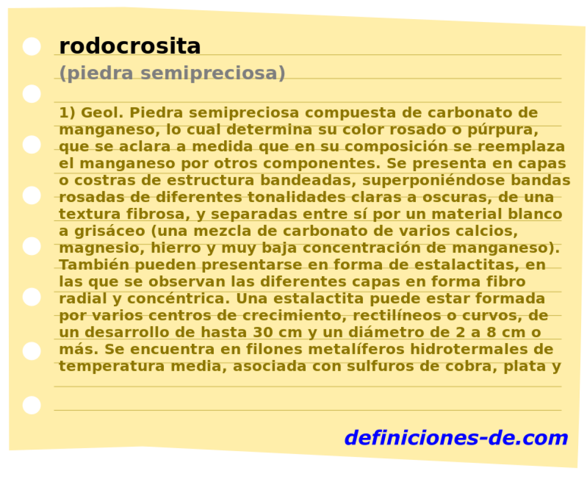 rodocrosita (piedra semipreciosa)