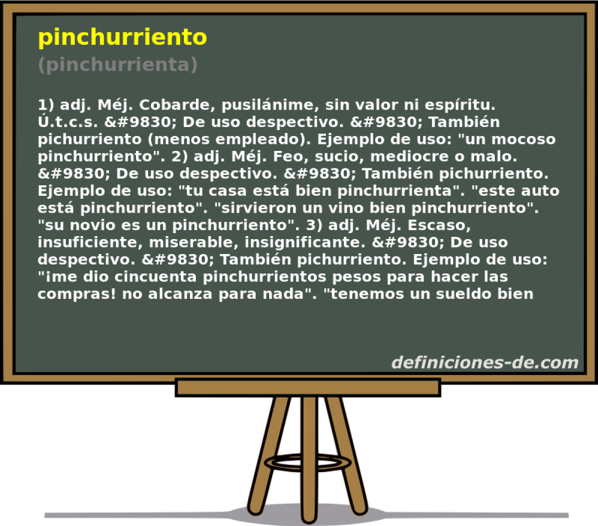 pinchurriento (pinchurrienta)