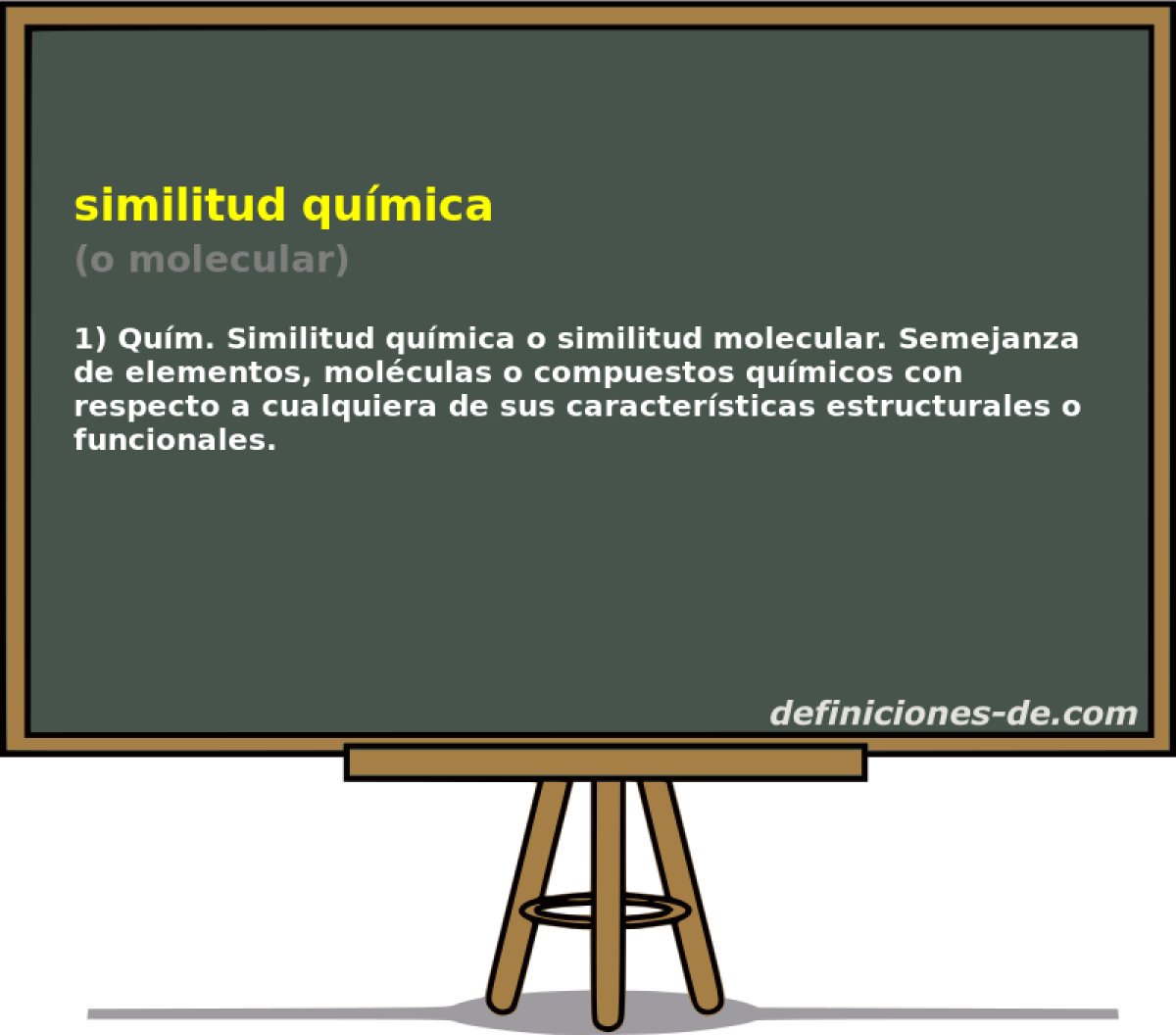 similitud qumica (o molecular)