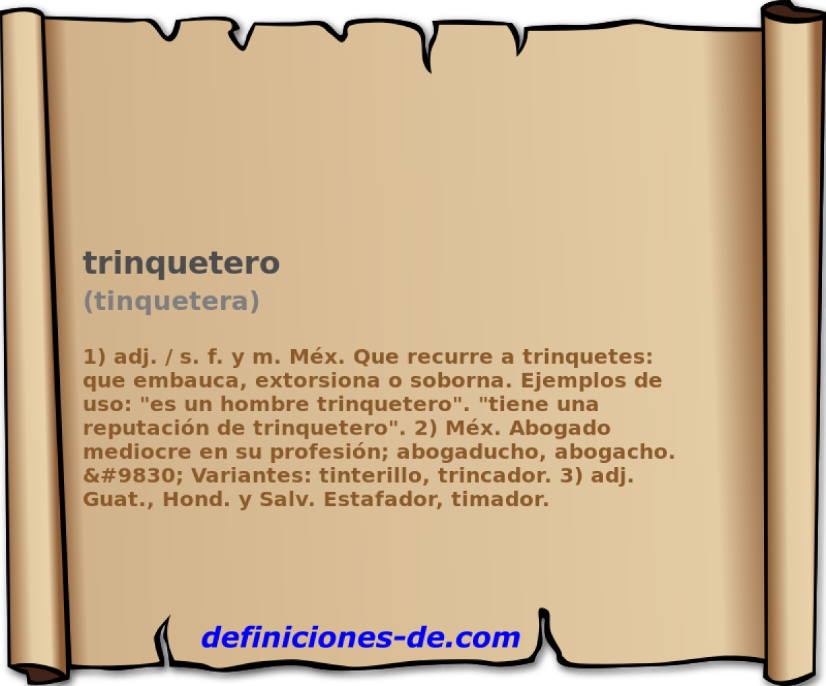 trinquetero (tinquetera)