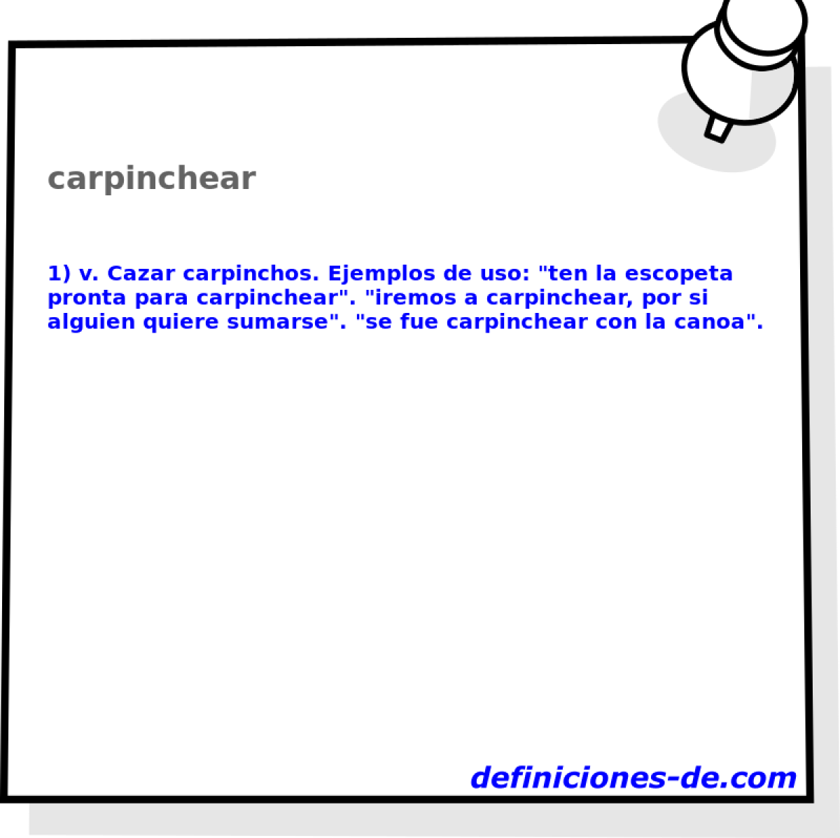 carpinchear 