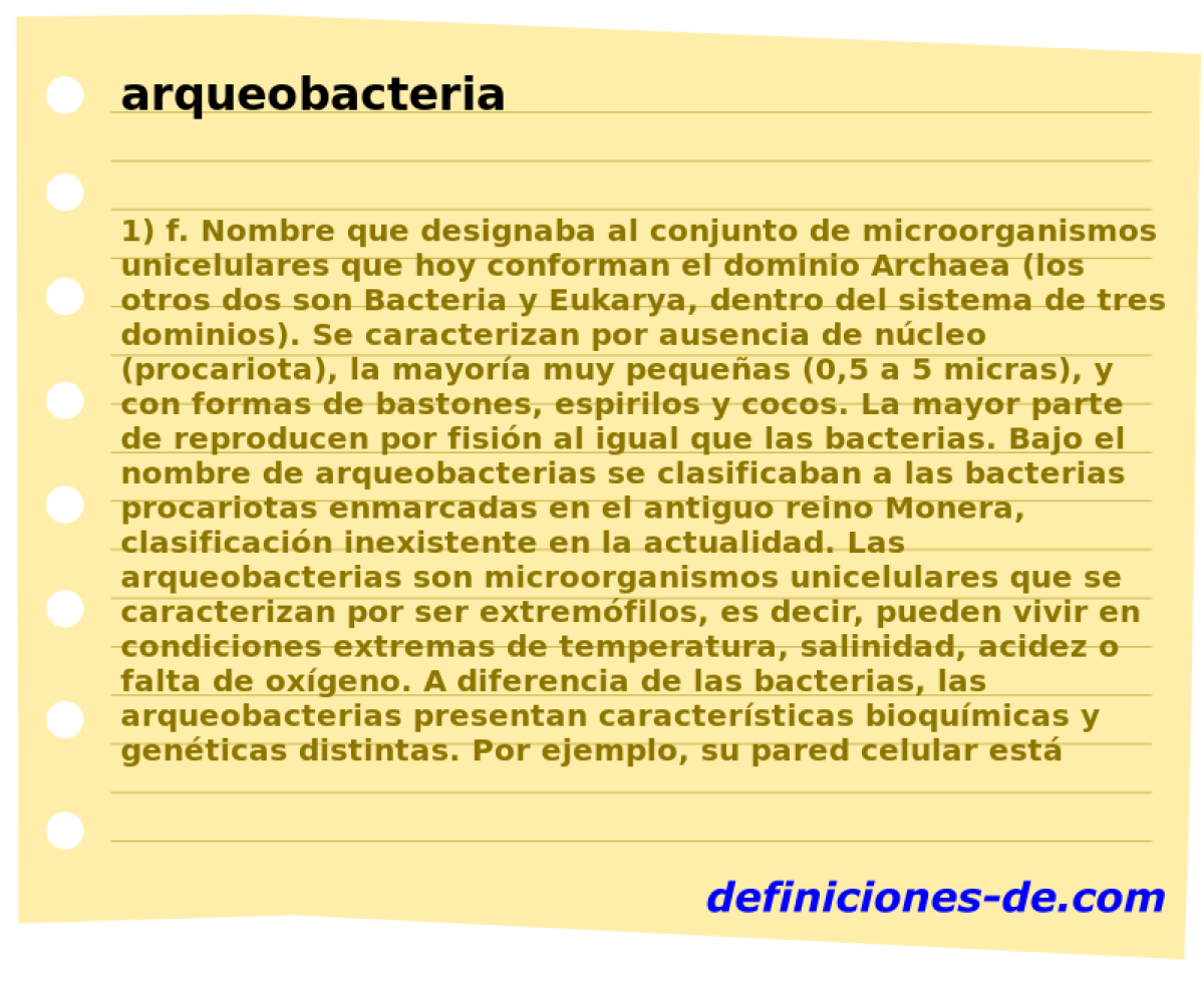 arqueobacteria 