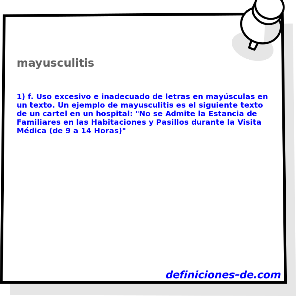 mayusculitis 