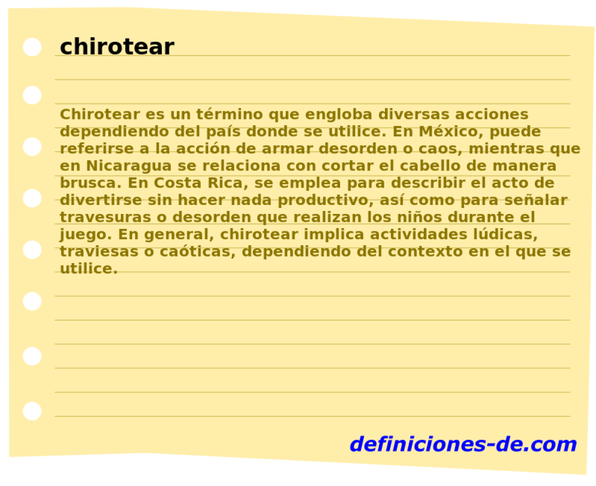 chirotear 