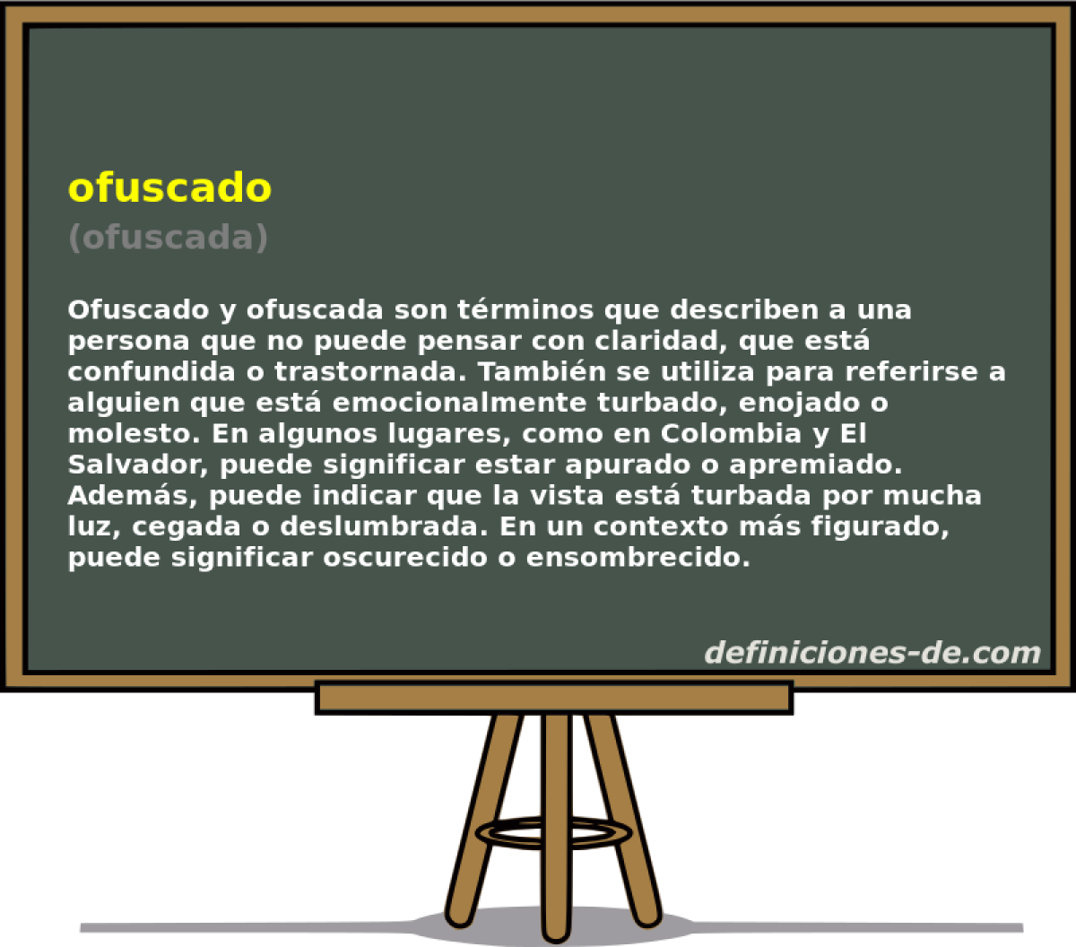 ofuscado (ofuscada)