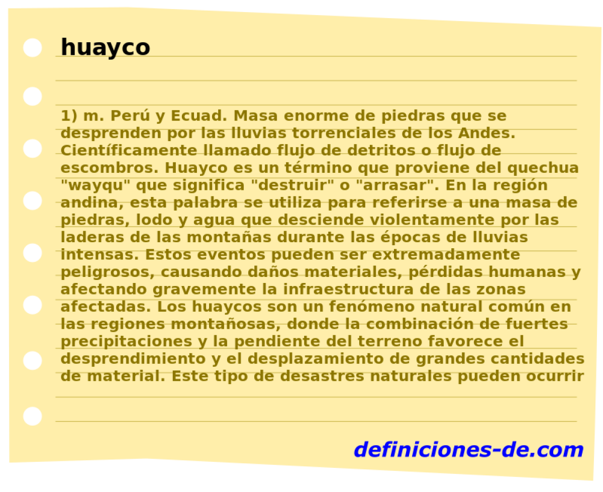 huayco 