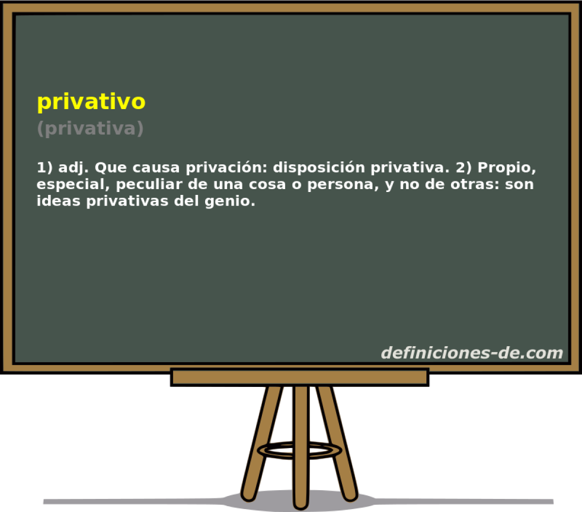 privativo (privativa)