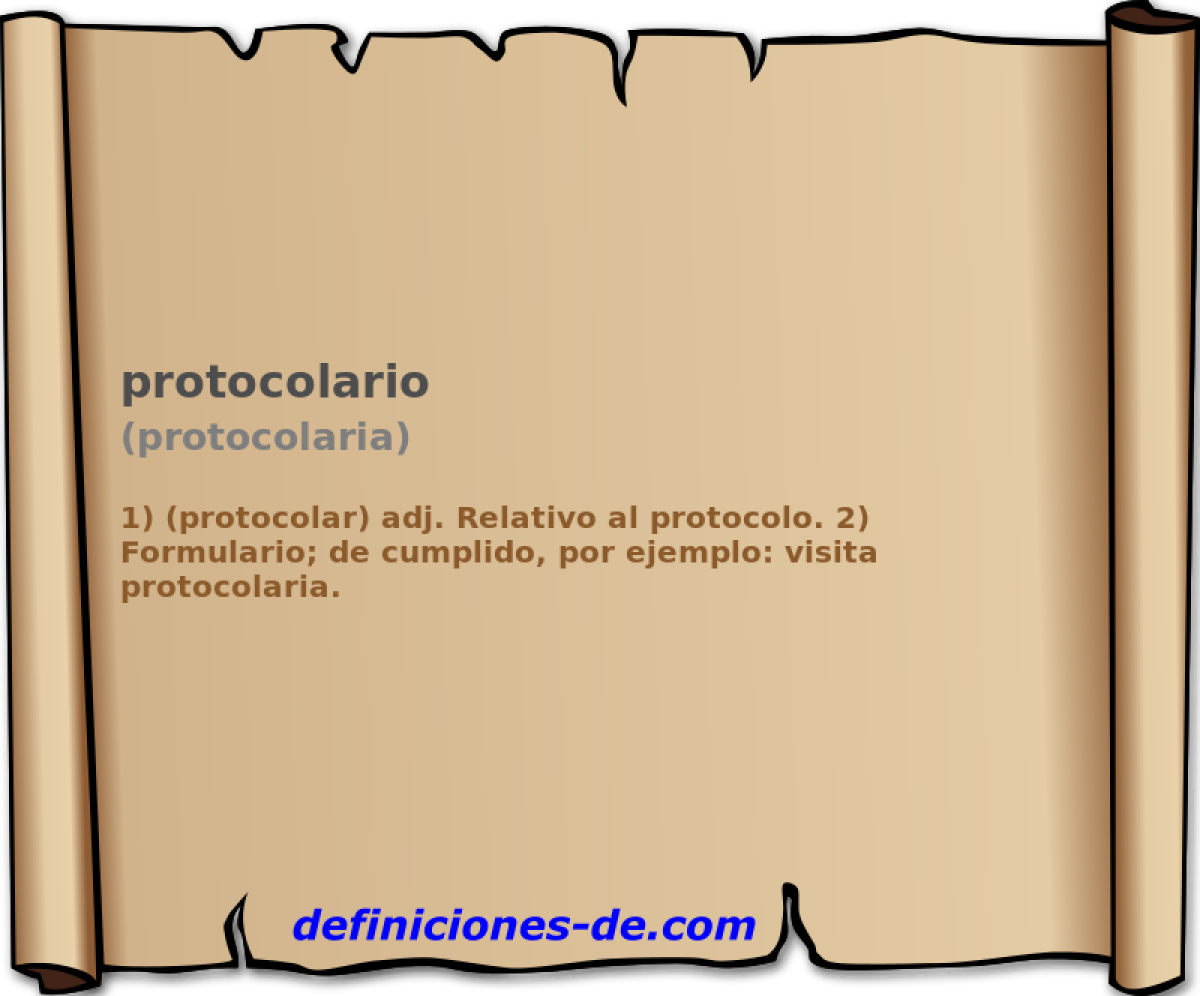 protocolario (protocolaria)