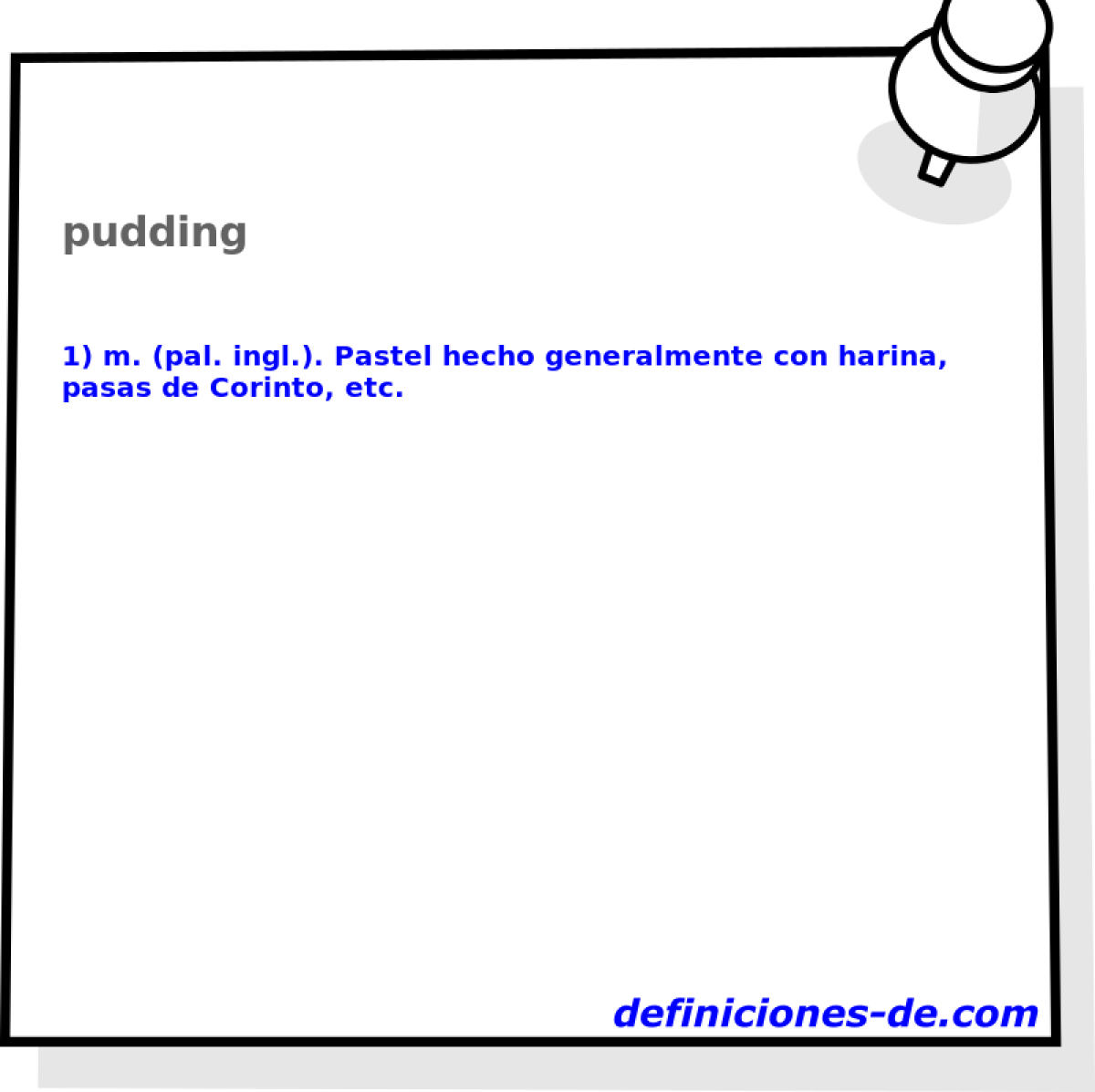 pudding 