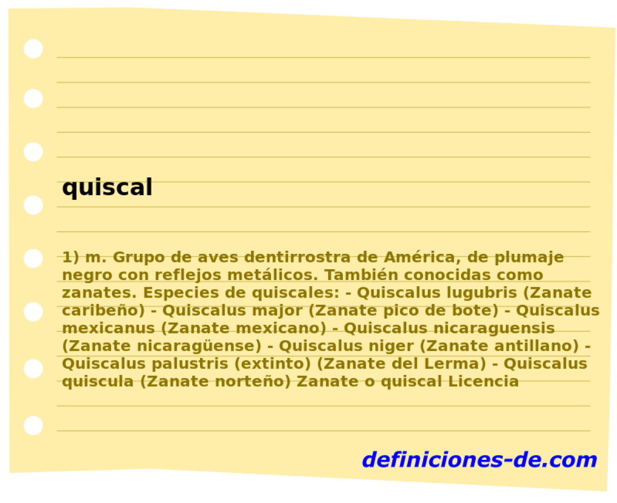 quiscal 