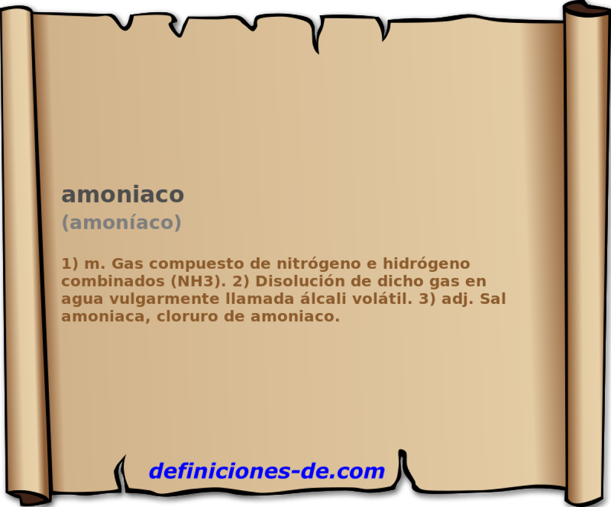 amoniaco (amonaco)