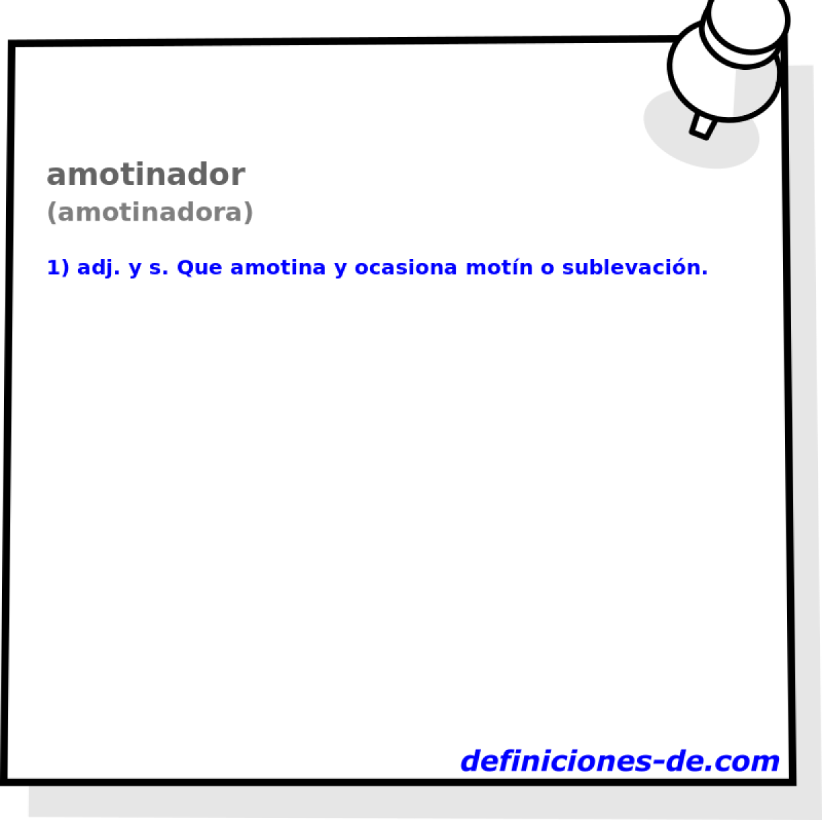 amotinador (amotinadora)