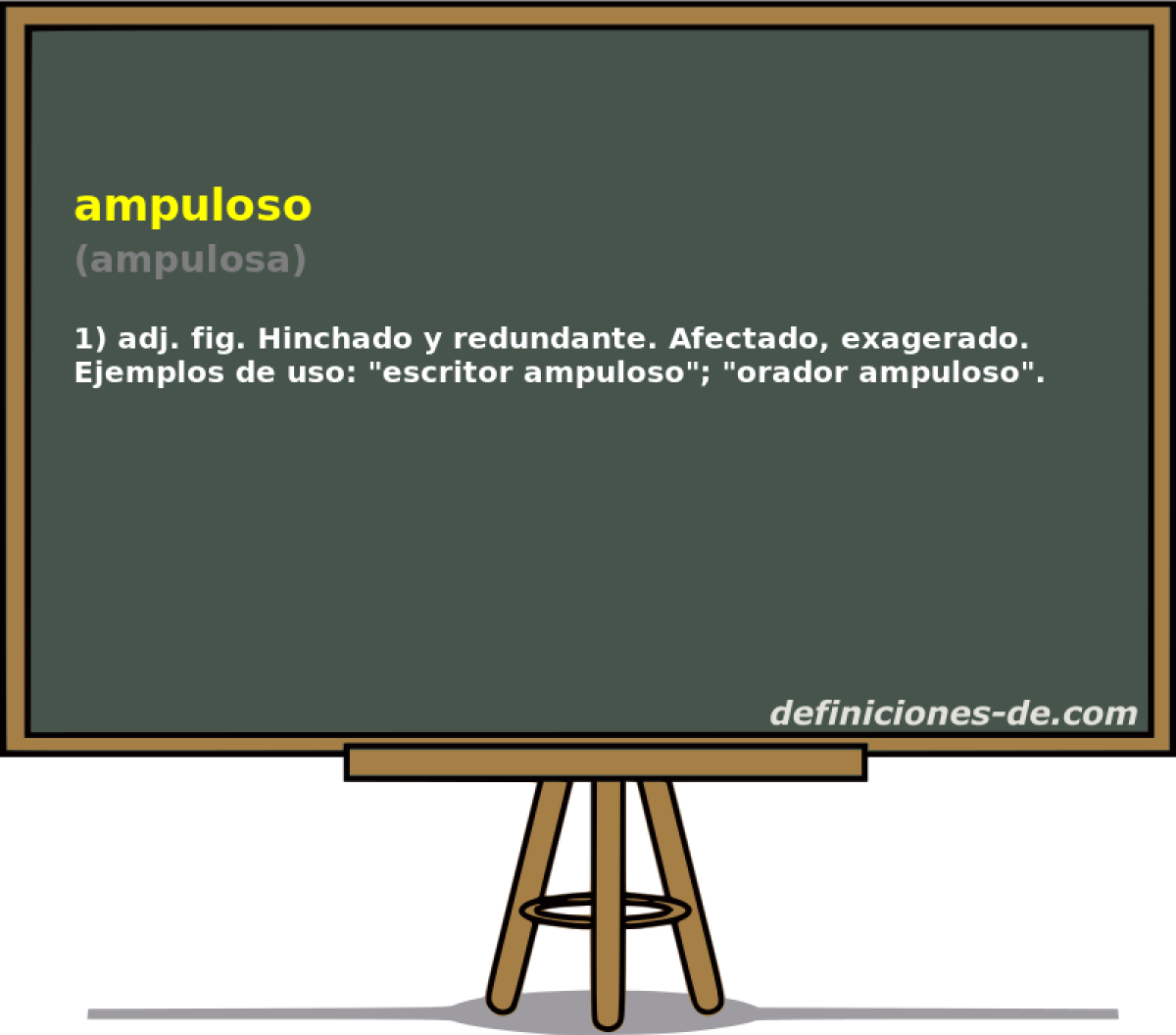 ampuloso (ampulosa)