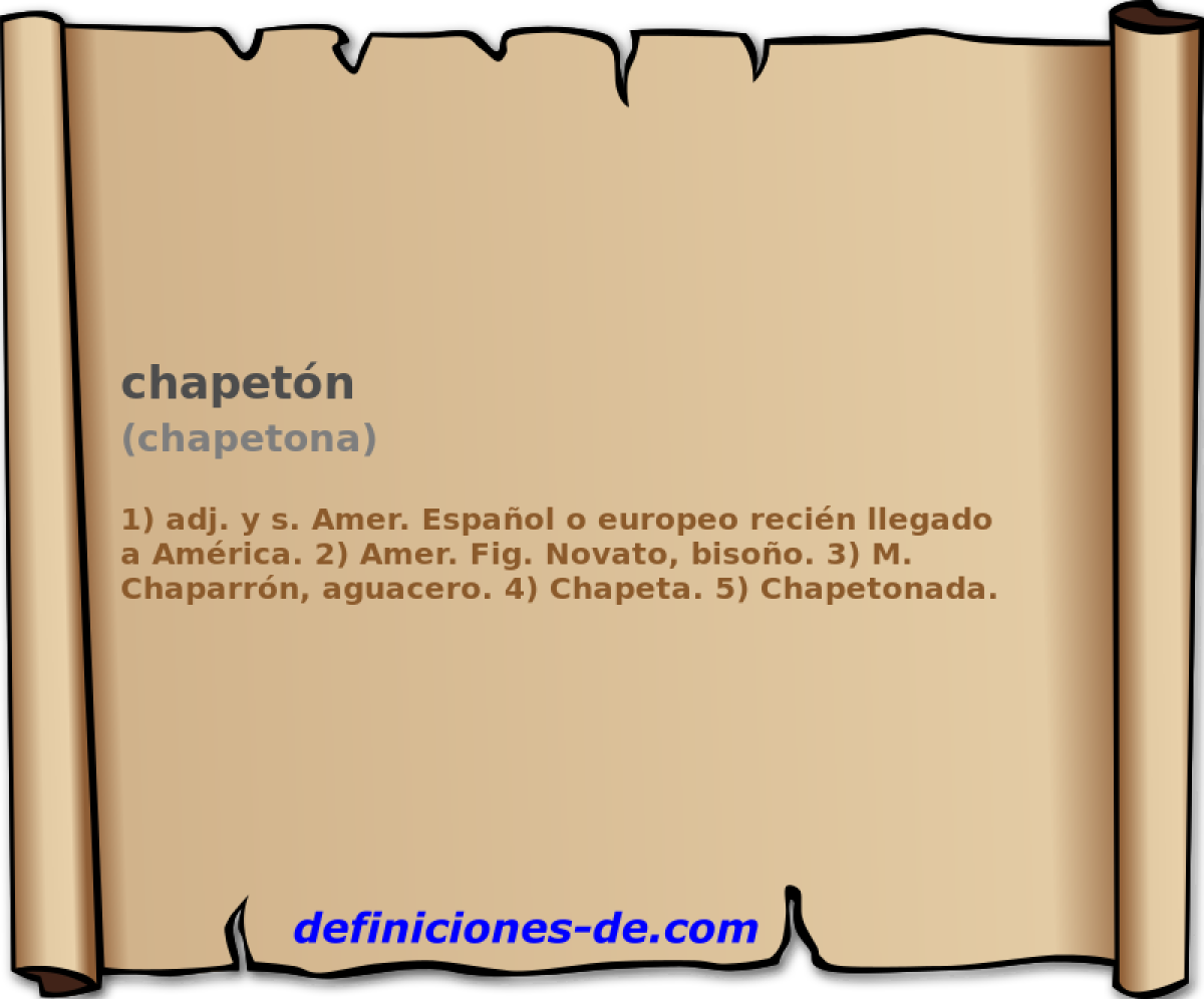 chapetn (chapetona)