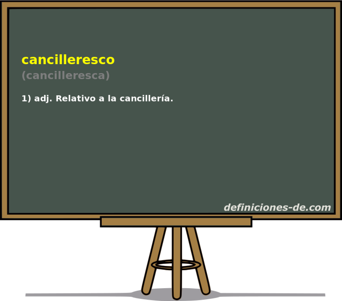cancilleresco (cancilleresca)