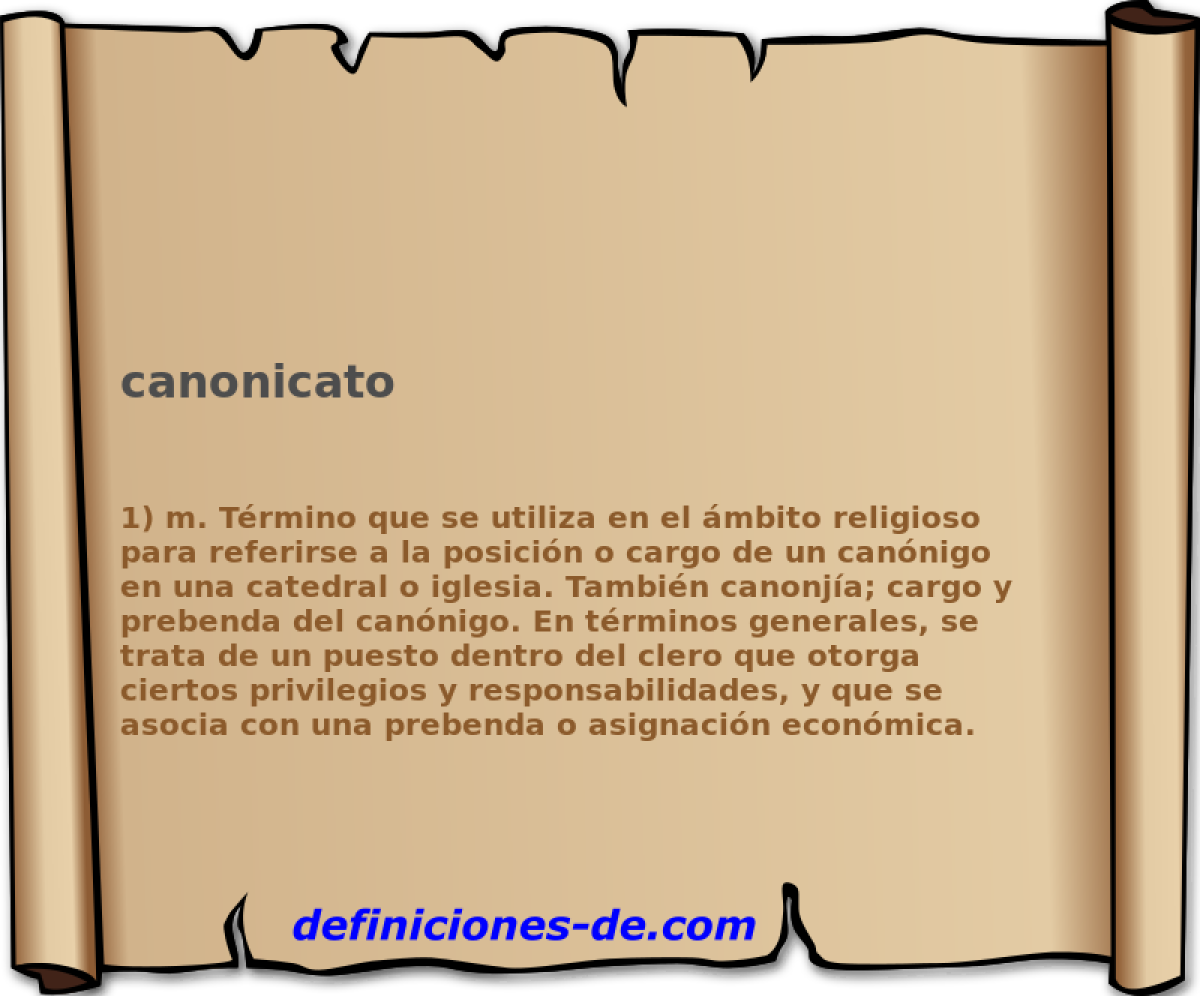 canonicato 