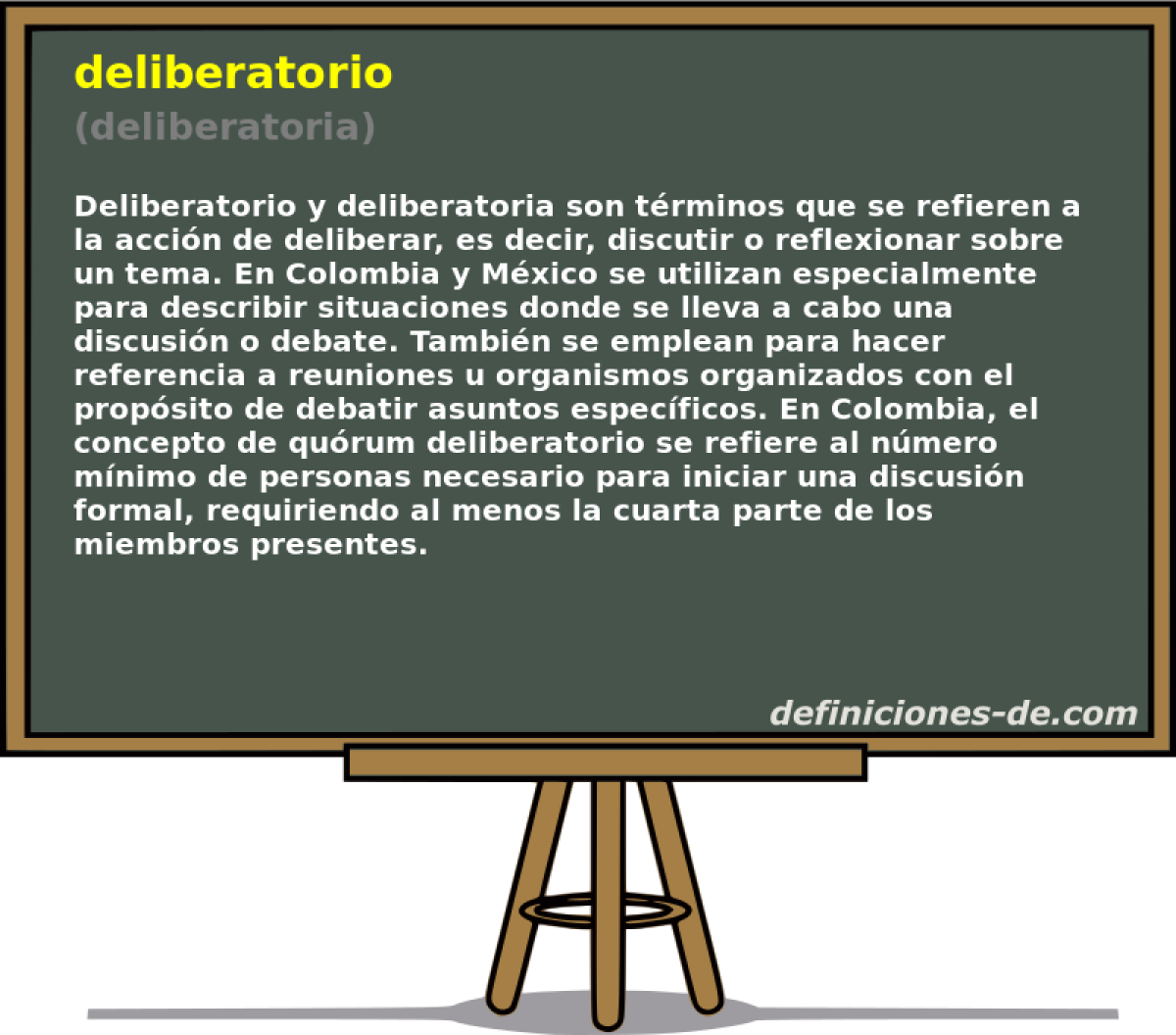 deliberatorio (deliberatoria)