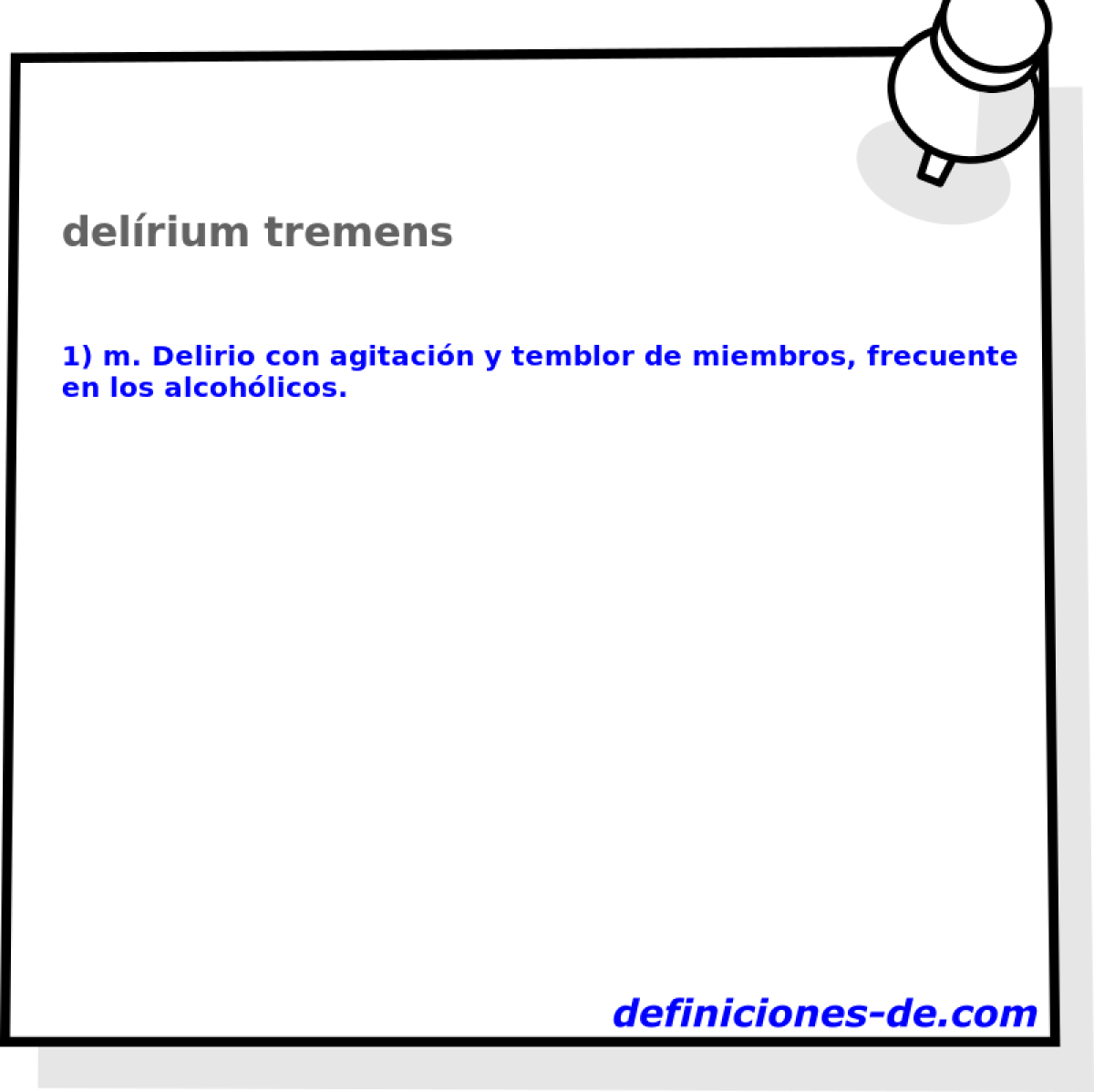 delrium tremens 