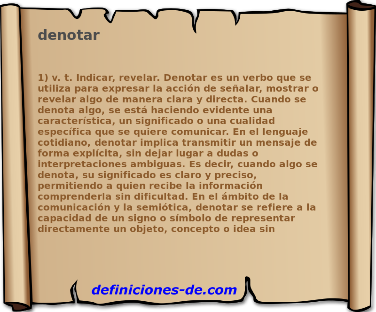 denotar 