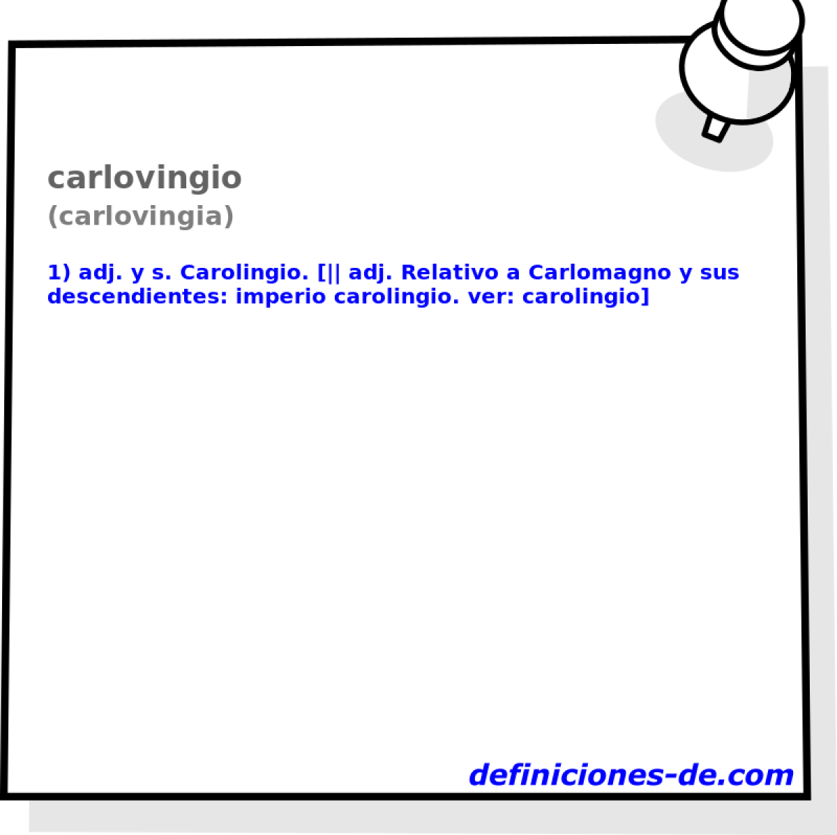 carlovingio (carlovingia)