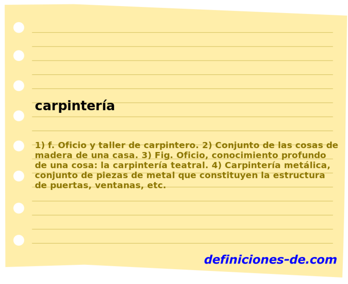 carpintera 