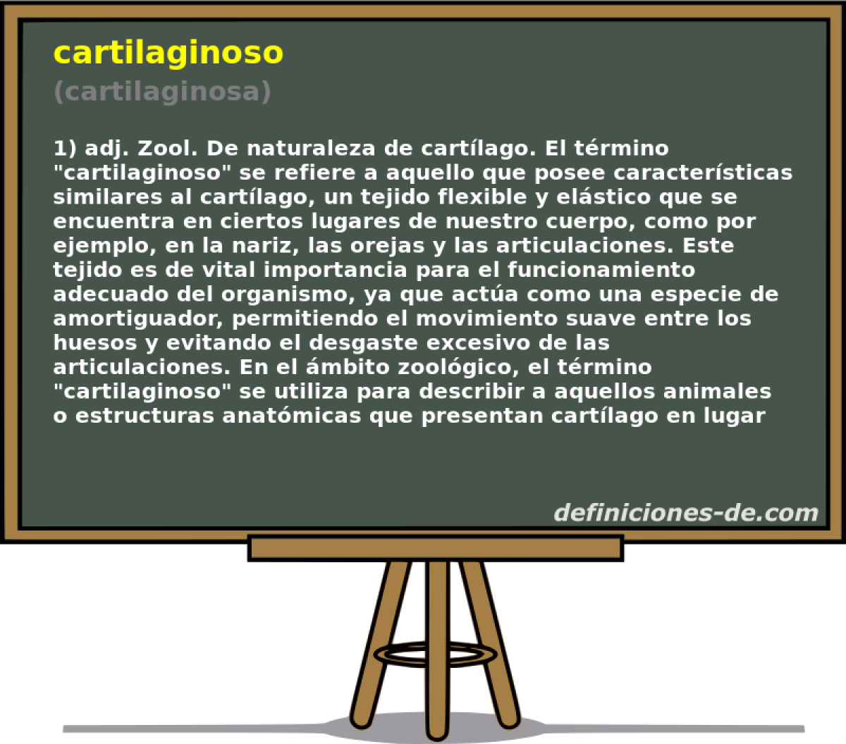 cartilaginoso (cartilaginosa)