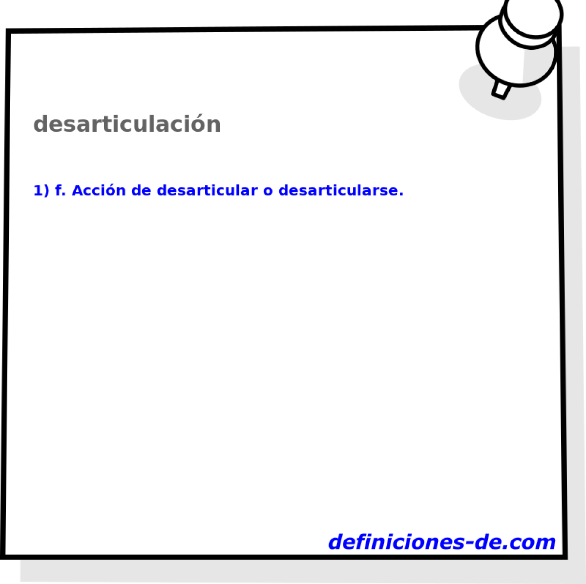 desarticulacin 