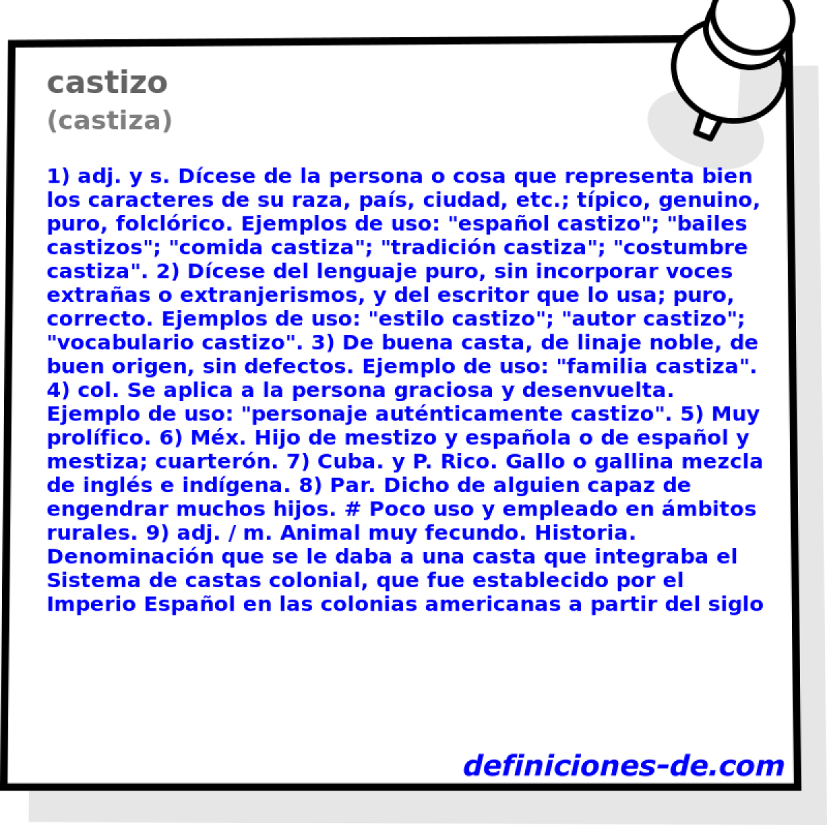 castizo (castiza)