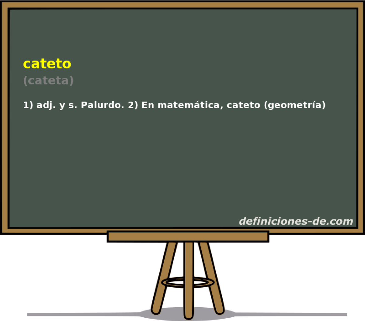 cateto (cateta)