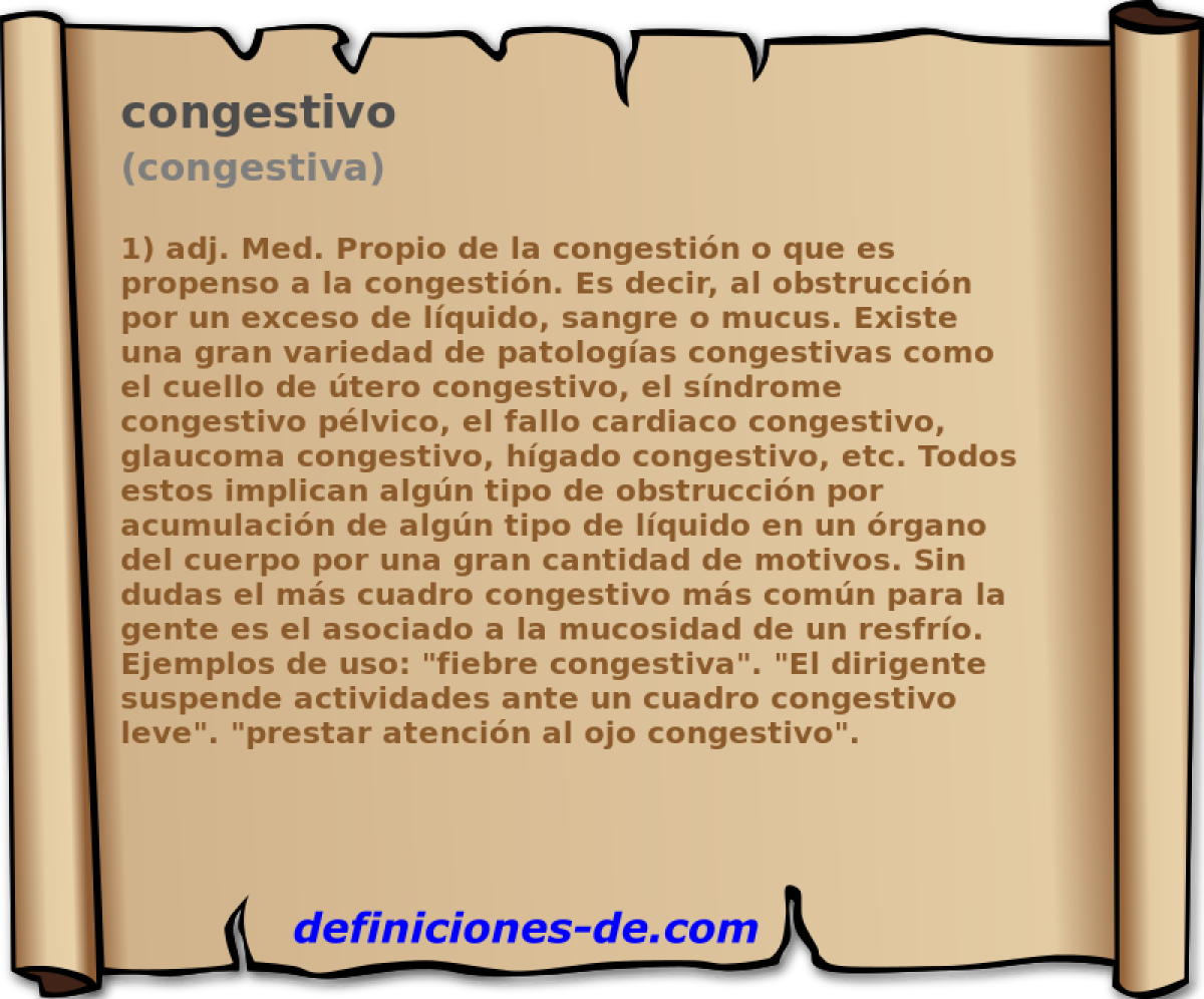 congestivo (congestiva)