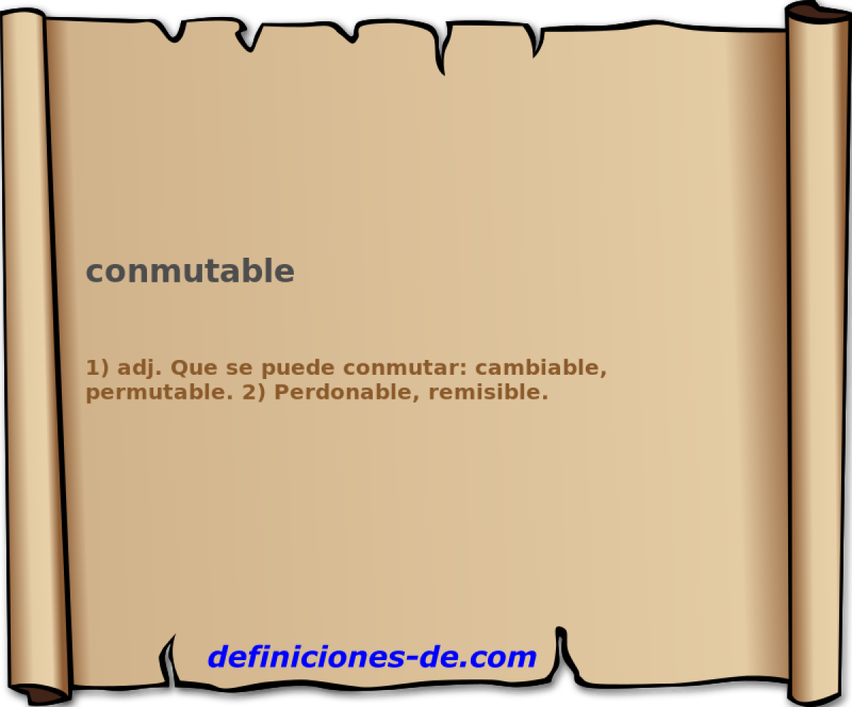 conmutable 