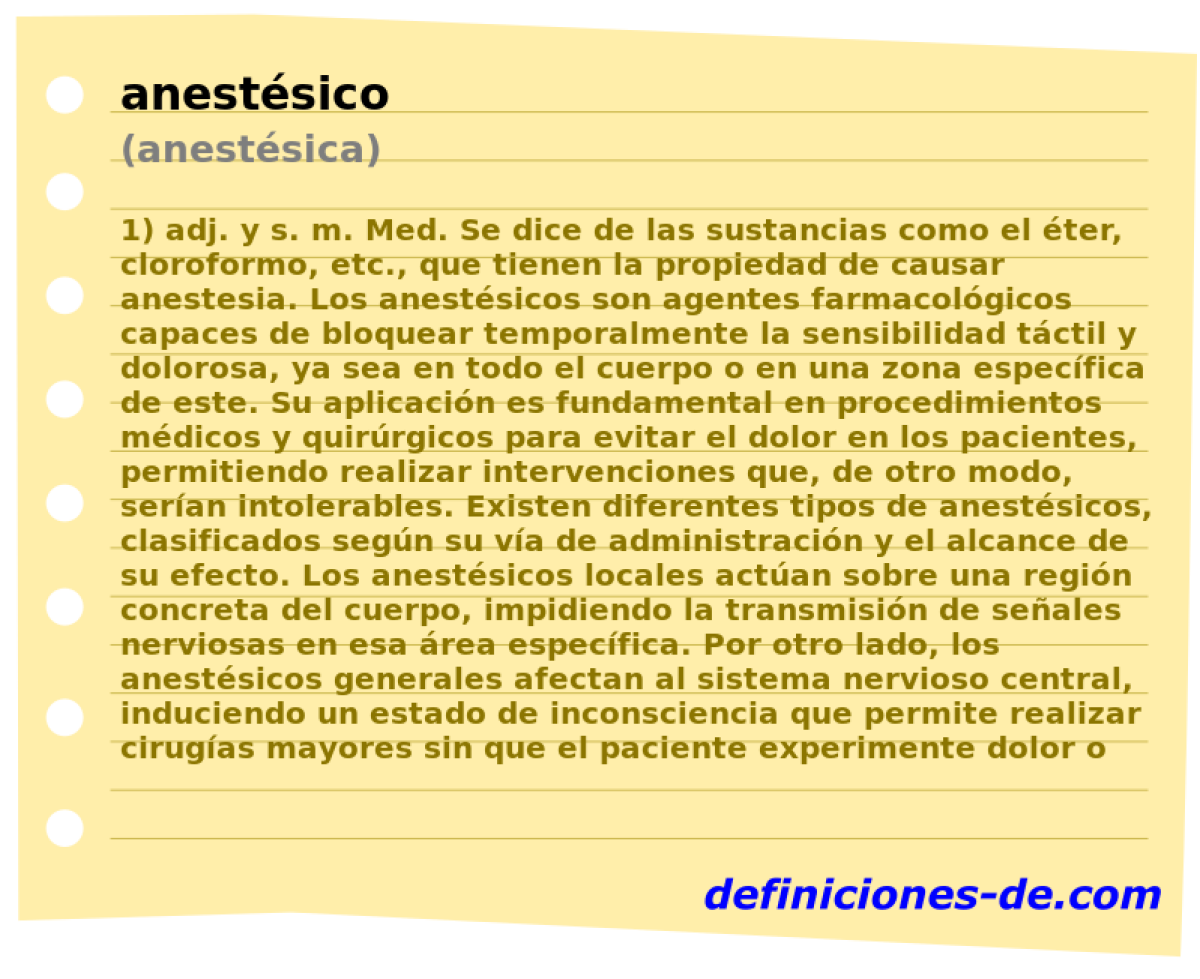 anestsico (anestsica)