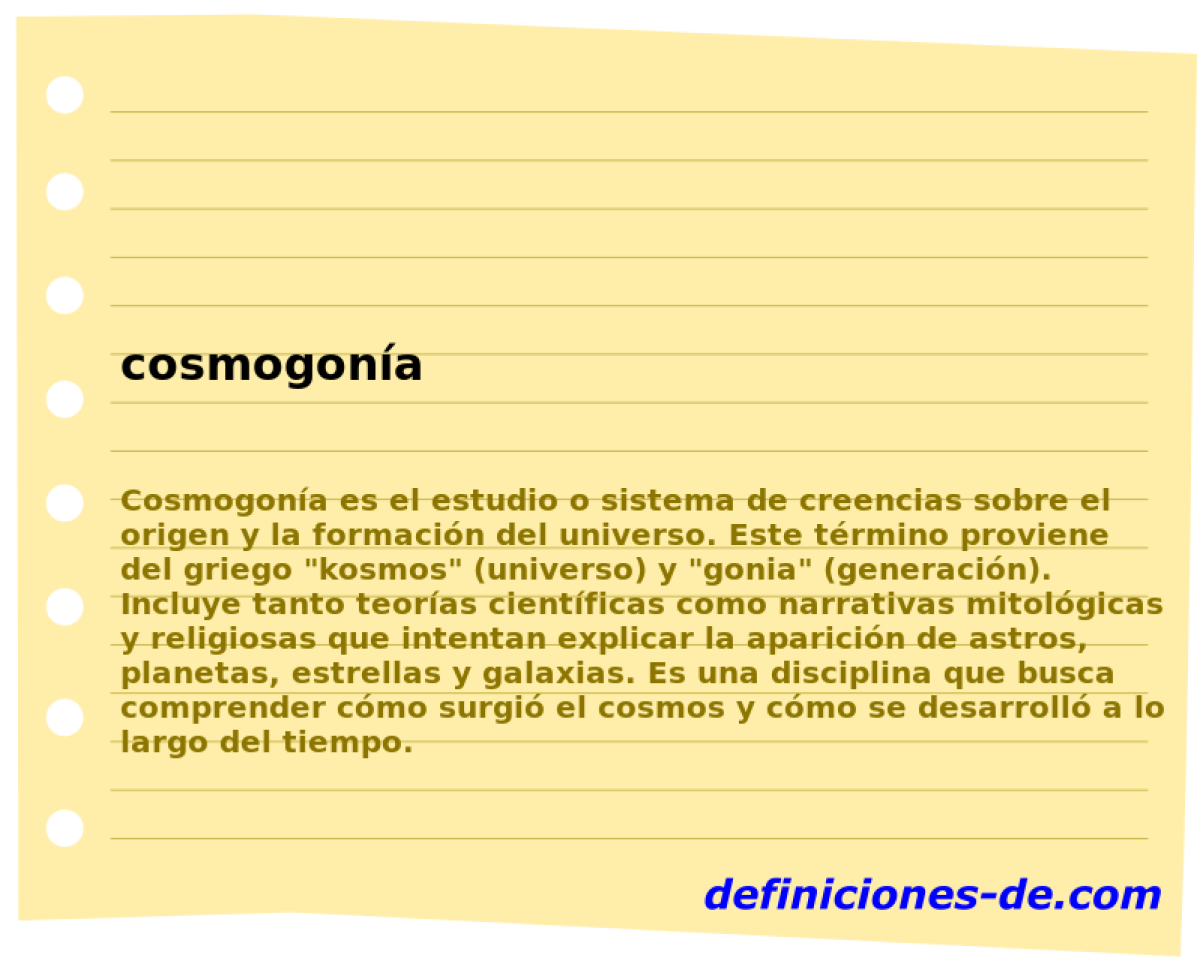 cosmogona 