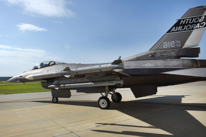 Los Air National Guard F-16 usados de patrulla urbana