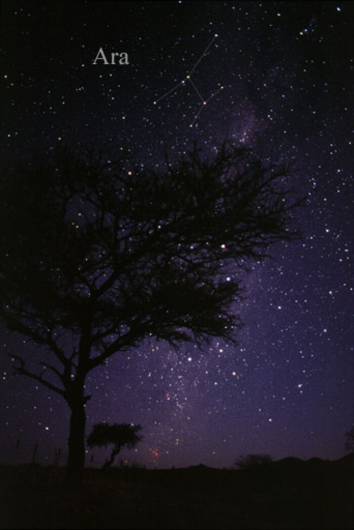 La constelacin Ara puede verse a ojo desnudo