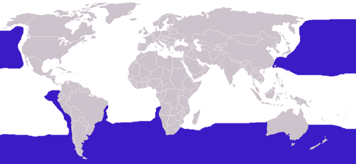 Distribucin de los albatros