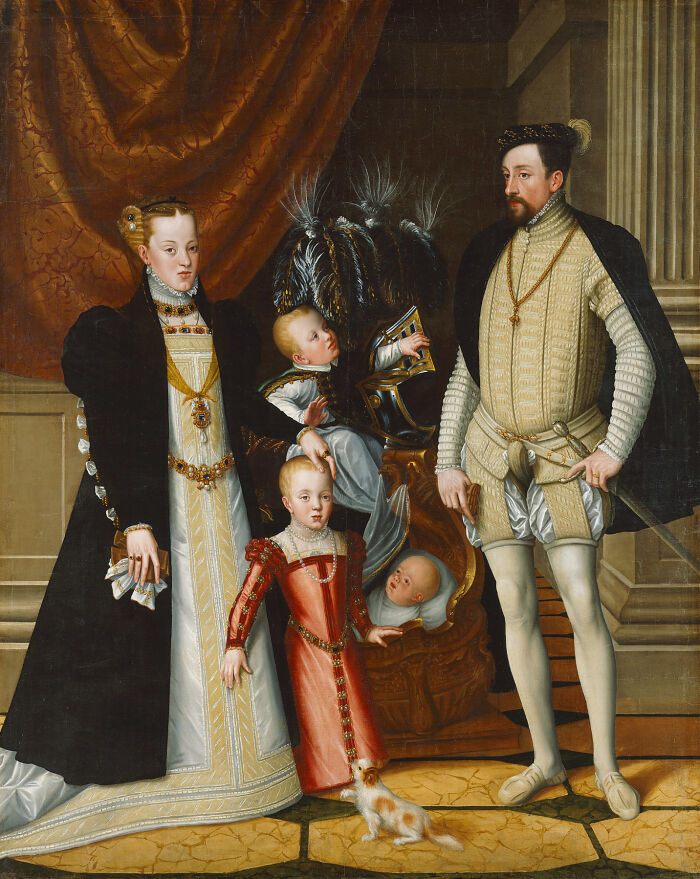 Maximiliano II, emperador del Sacro Imperio Romano Germnico, se cas con su prima hermana Mara de Espaa.