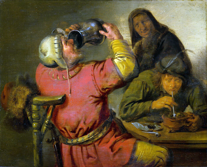 Conducta licenciosa en el cuadro Los cinco sentidos de Jan Miense Molenaer (año 1637)